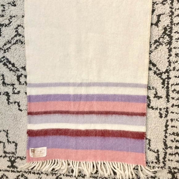 Vtg 1970s BRITA SEPPA Finland RIIKKA Wool Travel Blanket Scarf Shawl Wrap Throw - Picture 7 of 7